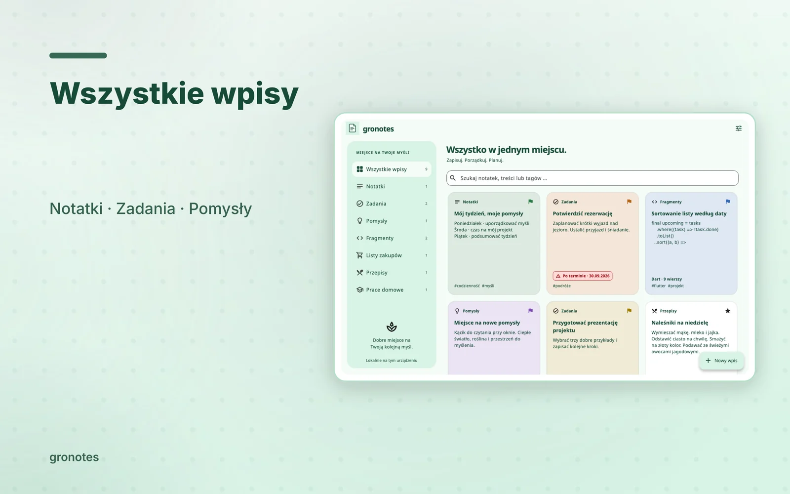 macOS · gronotes: Wszystkie wpisy