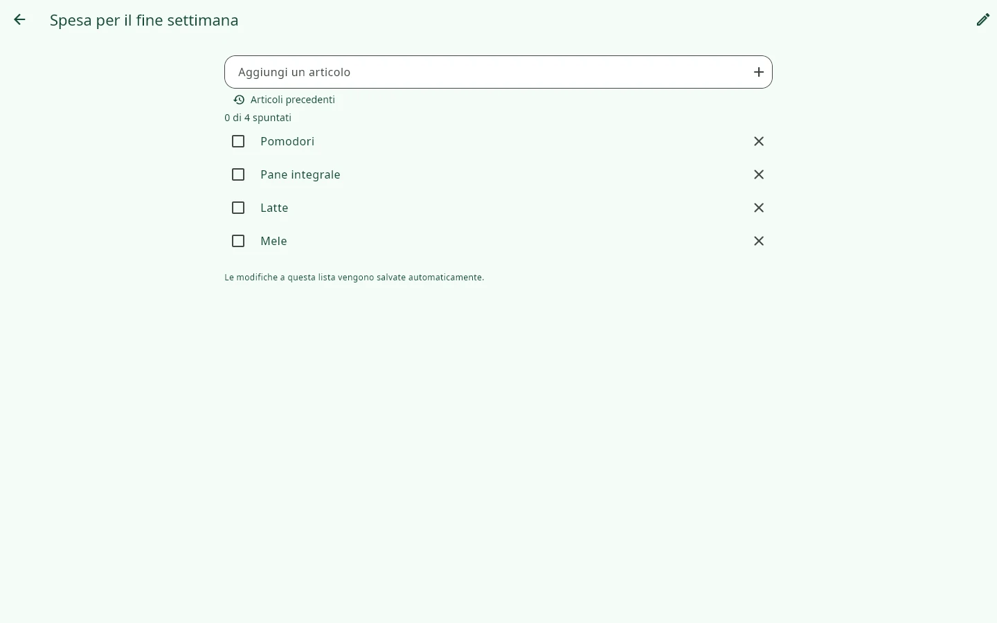 Windows · gronotes: Liste della spesa