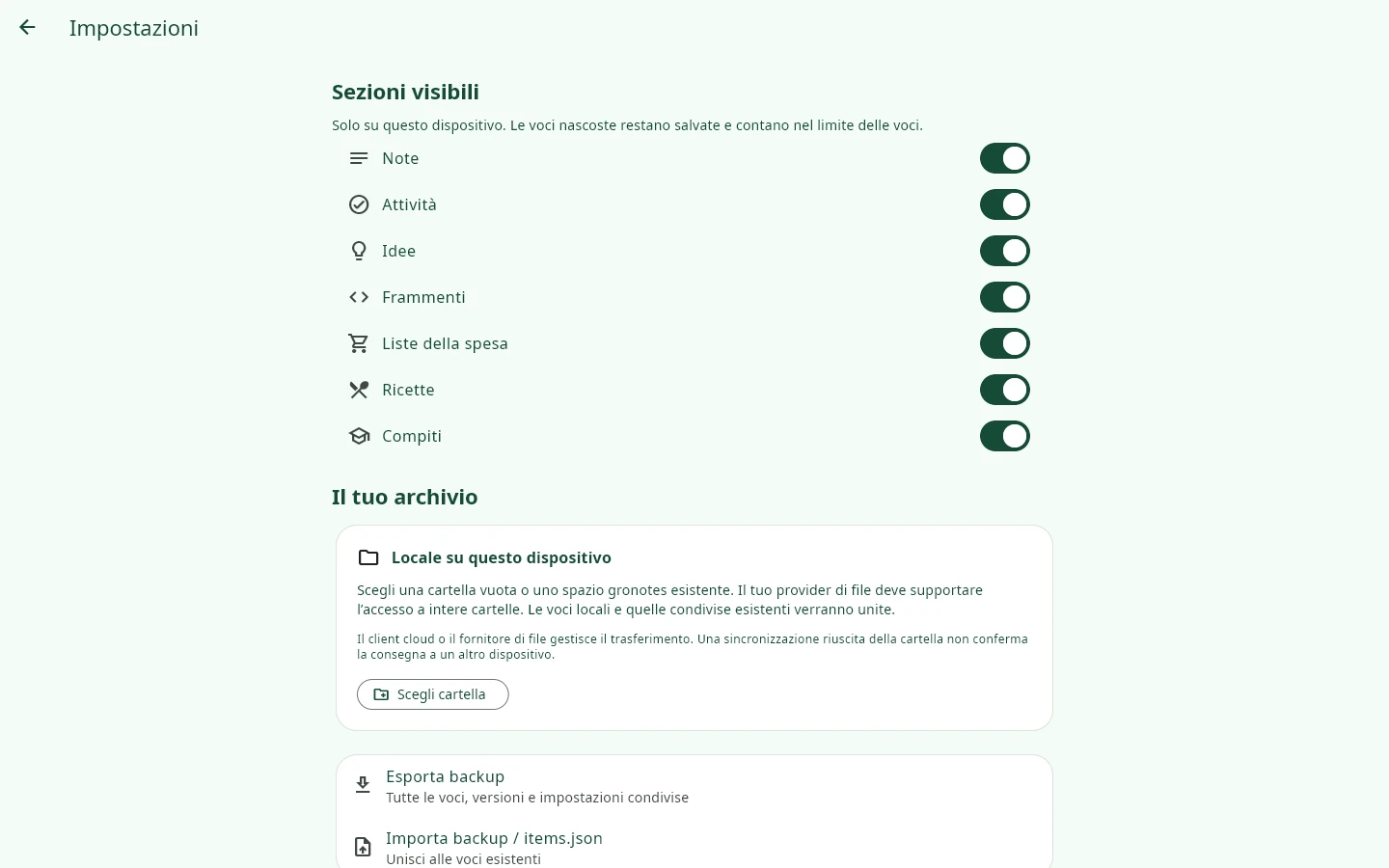 Windows · gronotes: Il tuo archivio