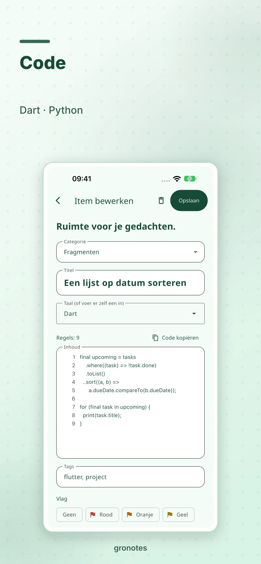 iOS · gronotes: Code