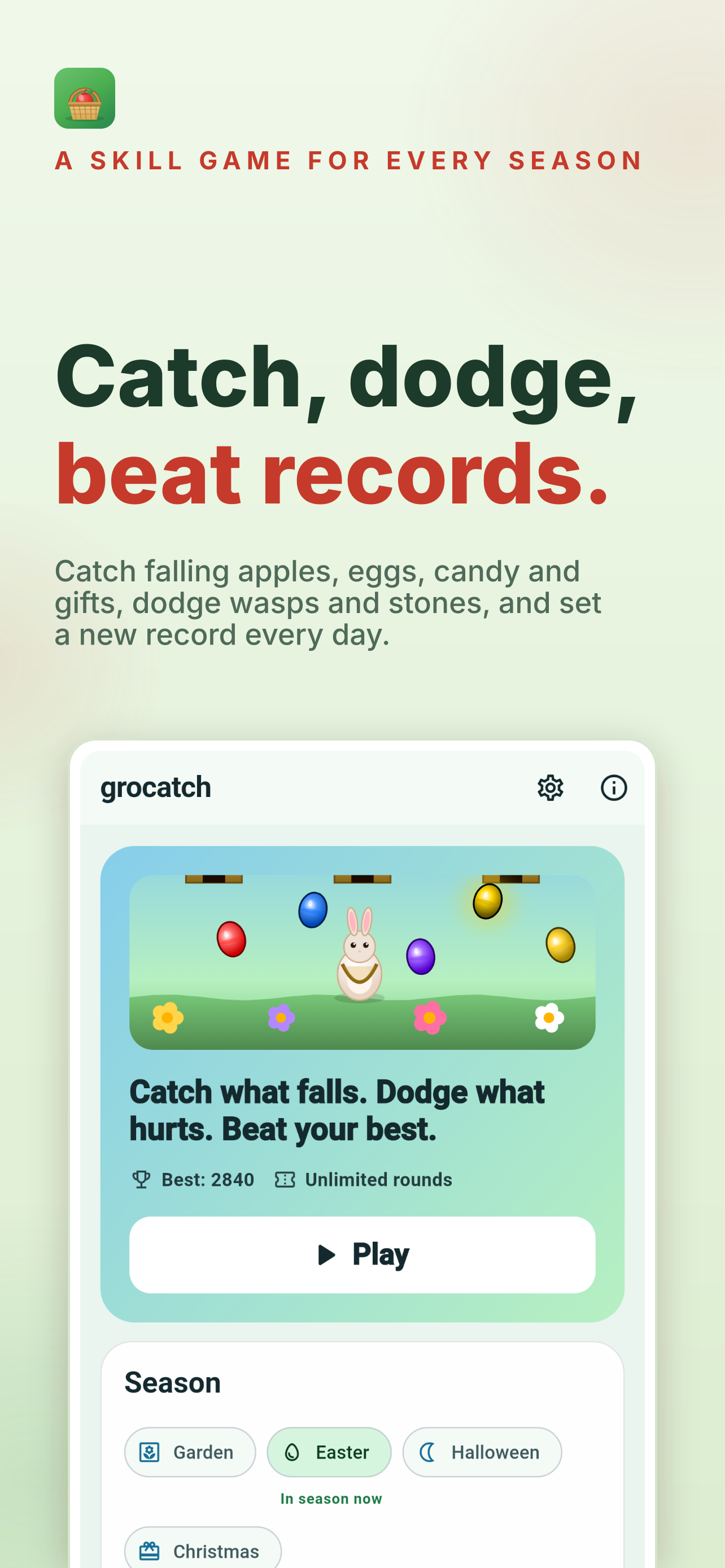 grocatch screenshot 1: hero composition