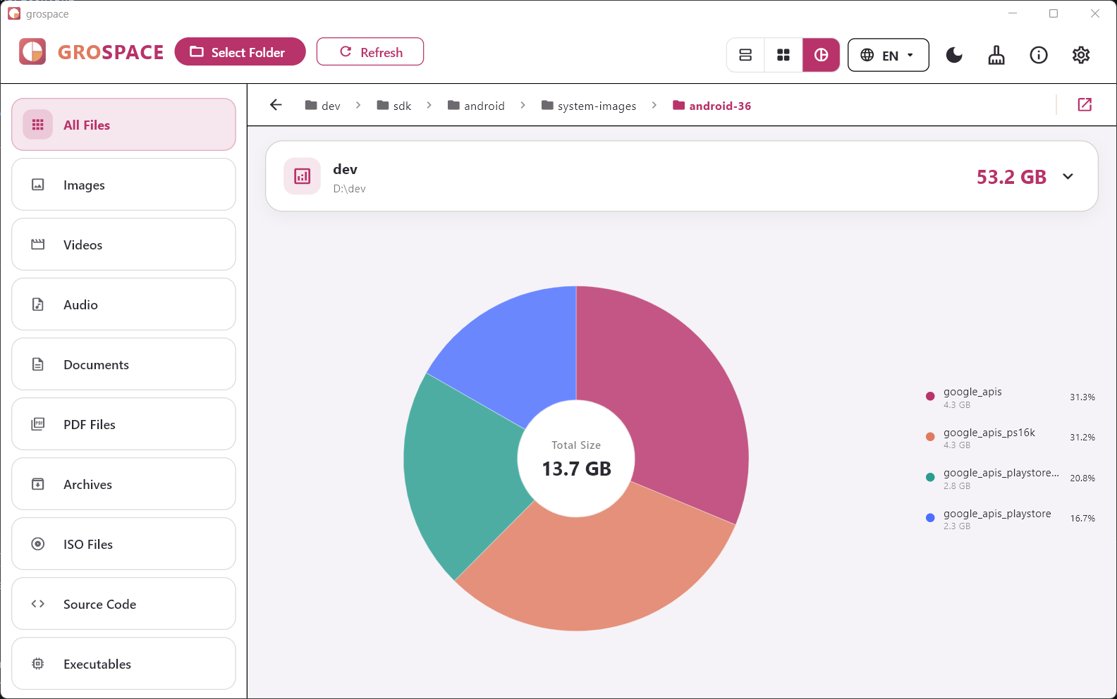 grospace screenshot