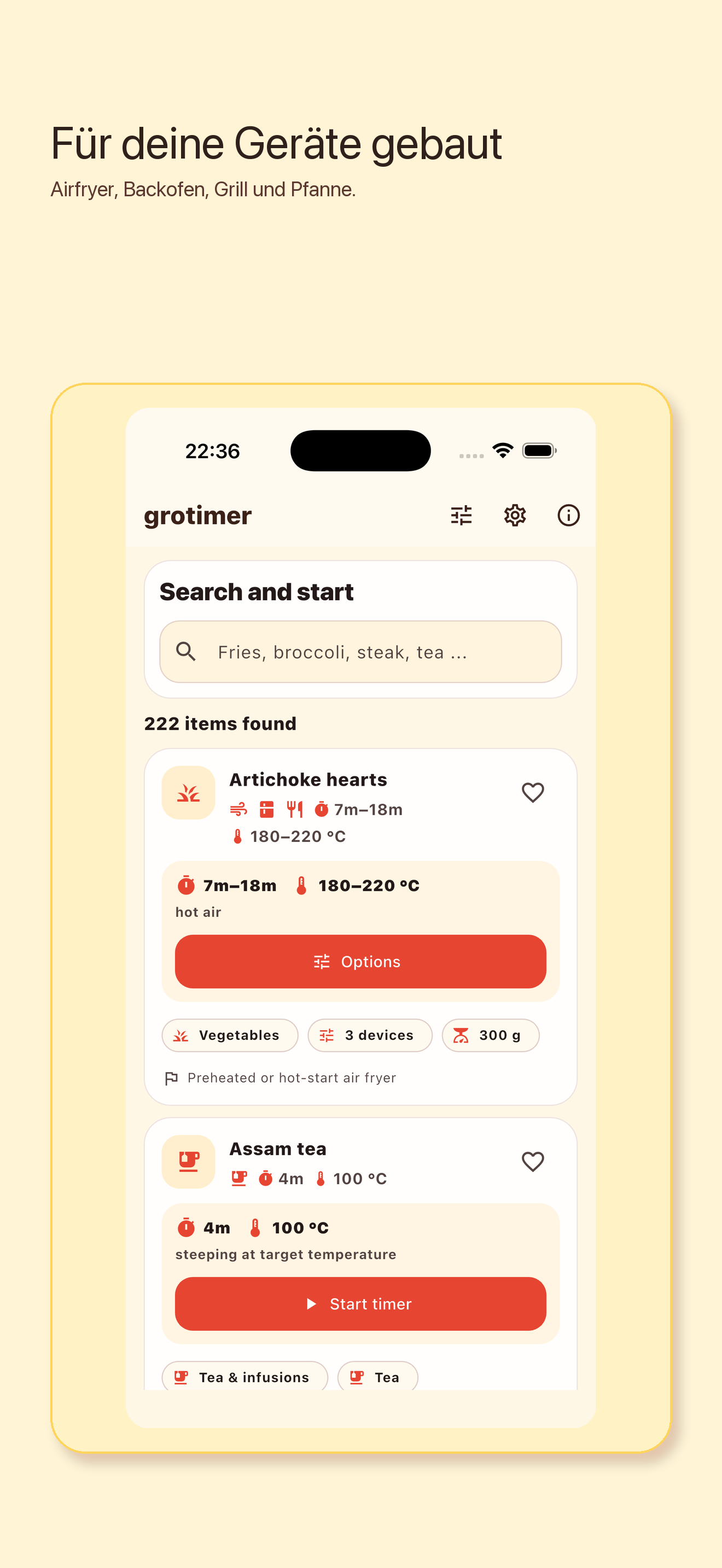 grotimer Screenshot 4: Aktiver Timer