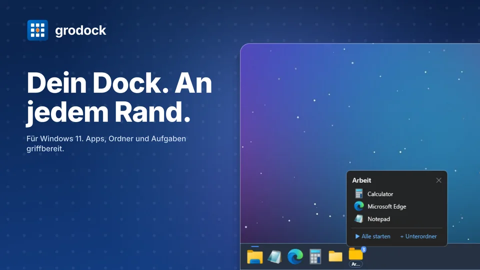 grodock: Dein Dock. An jedem Rand.