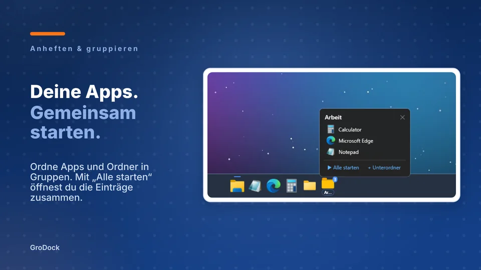 grodock: Deine Apps. Gemeinsam starten.