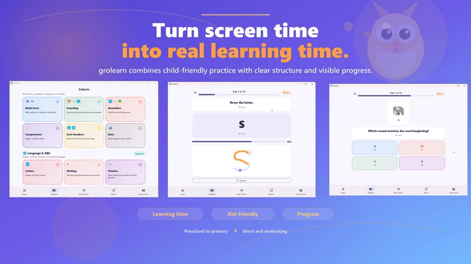 grolearn screenshot