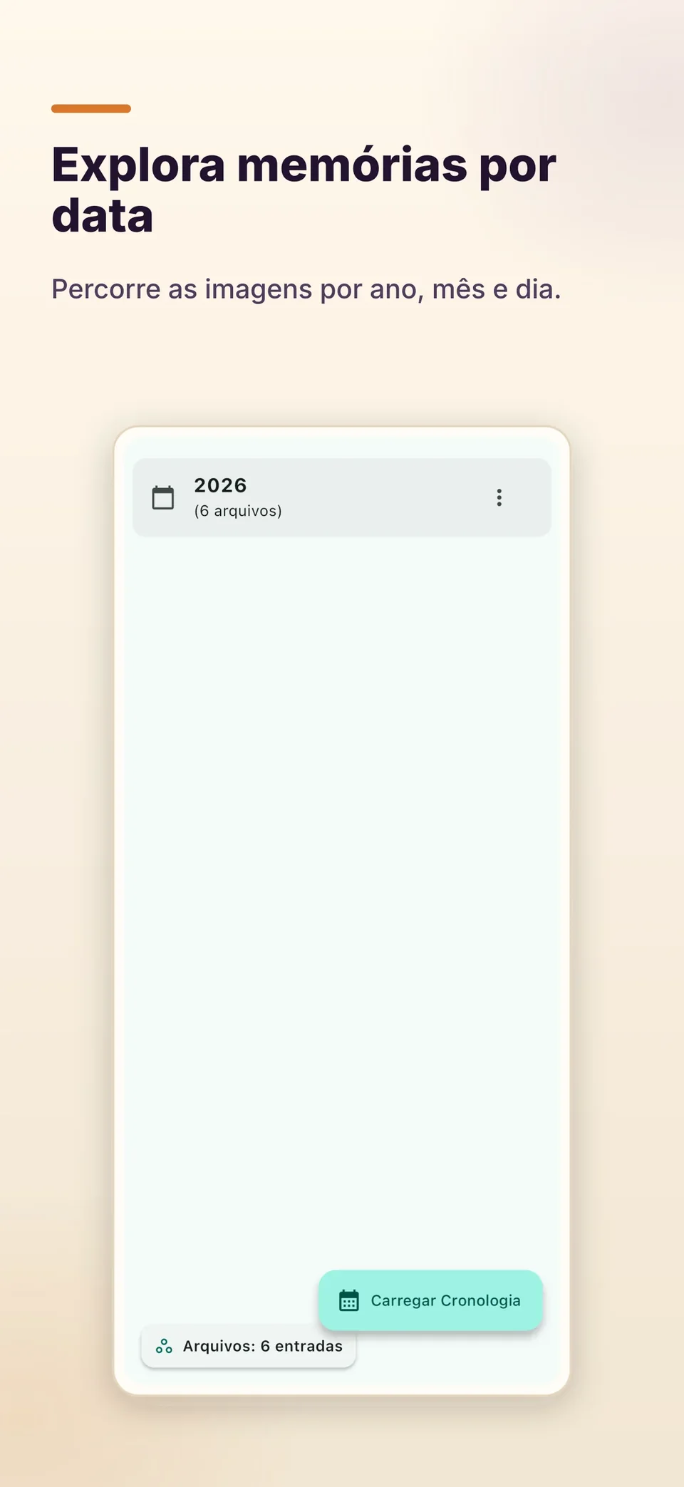 Explora memórias por data