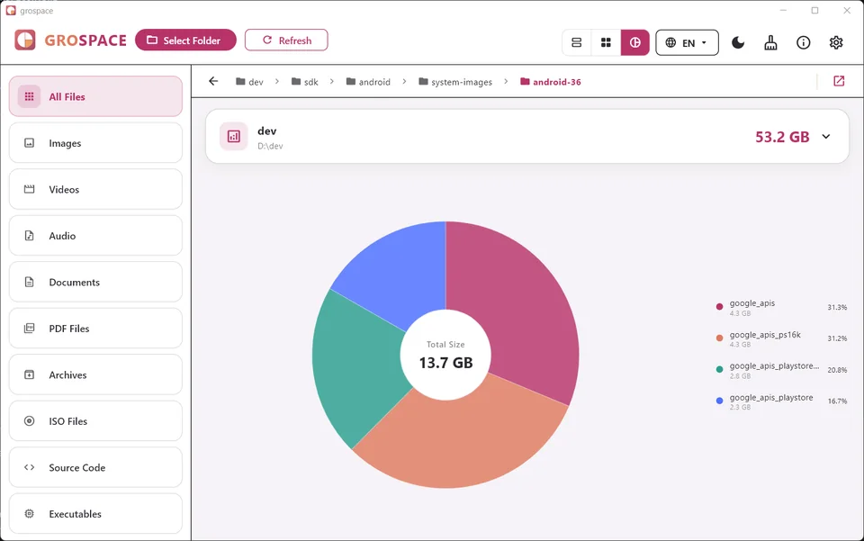 grospace screenshot