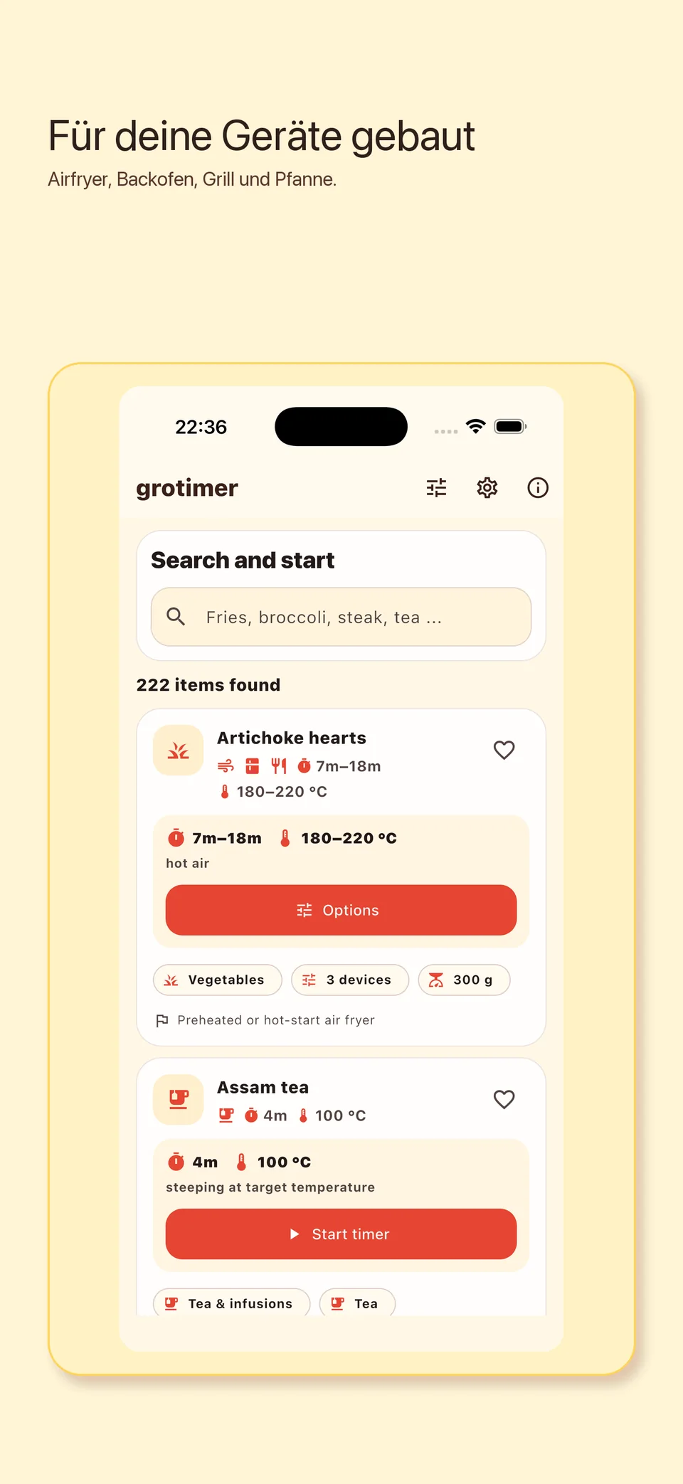 grotimer Screenshot 4: Aktiver Timer