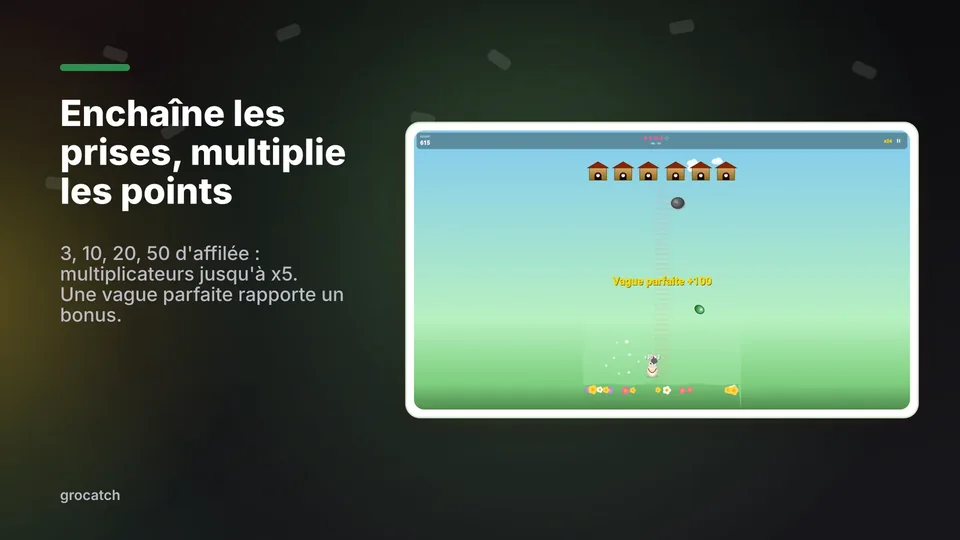grocatch: Enchaîne les prises, multiplie les points