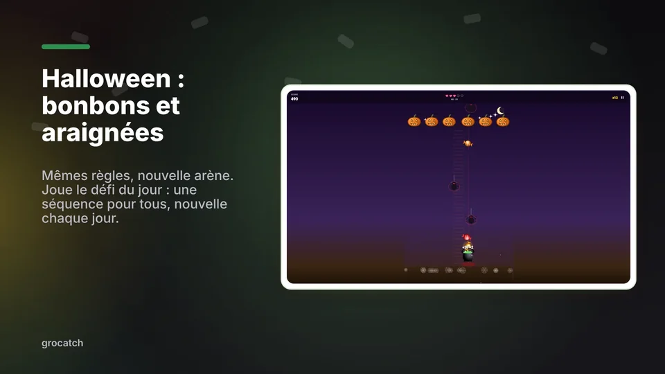 grocatch: Halloween : bonbons et araignées