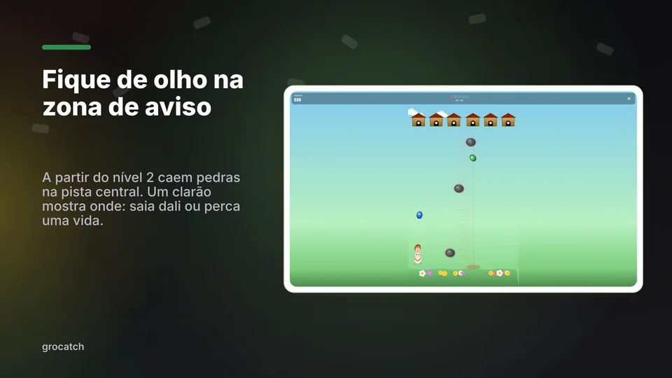 grocatch: Fique de olho na zona de aviso