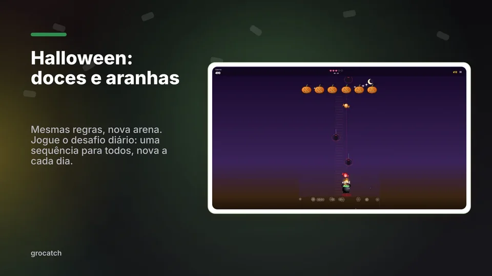 grocatch: Halloween: doces e aranhas