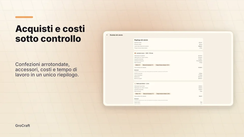 grocraft: Acquisti e costi sotto controllo