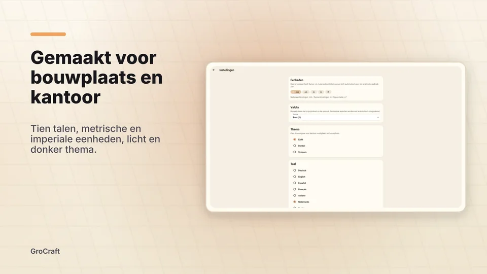 grocraft: Gemaakt voor bouwplaats en kantoor