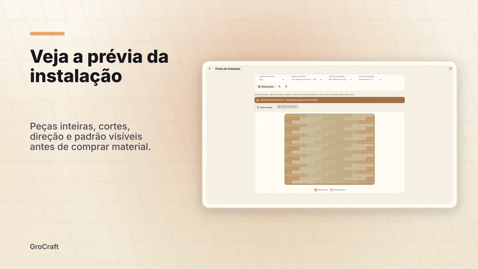 grocraft: Veja a prévia da instalação