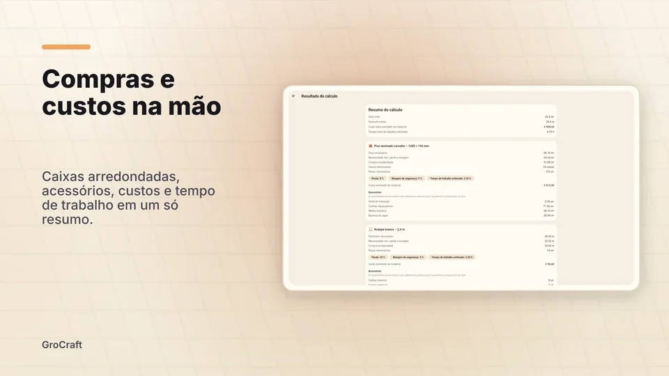 grocraft: Compras e custos na mão
