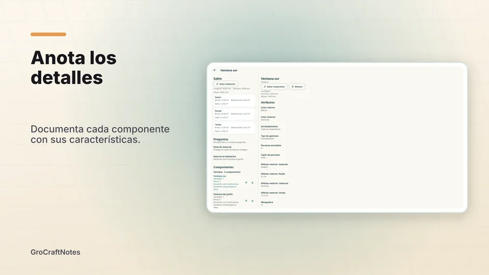 grocraftnotes: Anota los detalles