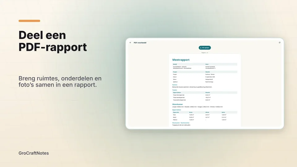 grocraftnotes: Deel een PDF-rapport