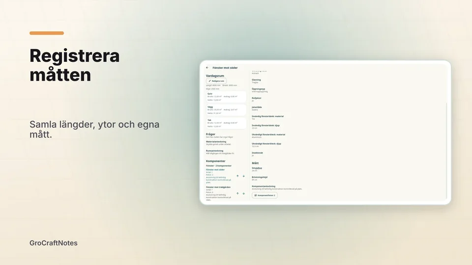 grocraftnotes: Registrera måtten