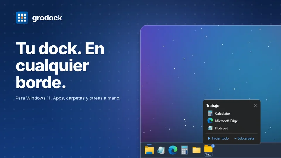 grodock: Tu dock. En cualquier borde.