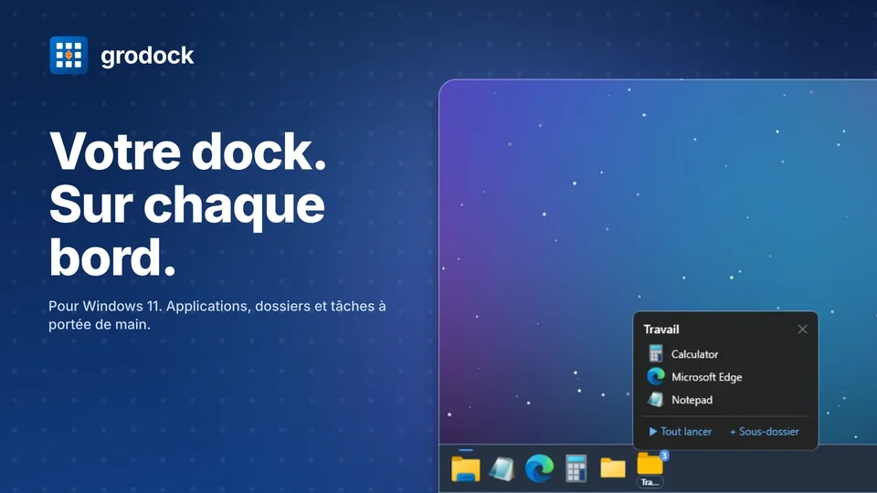 grodock: Votre dock. Sur chaque bord.
