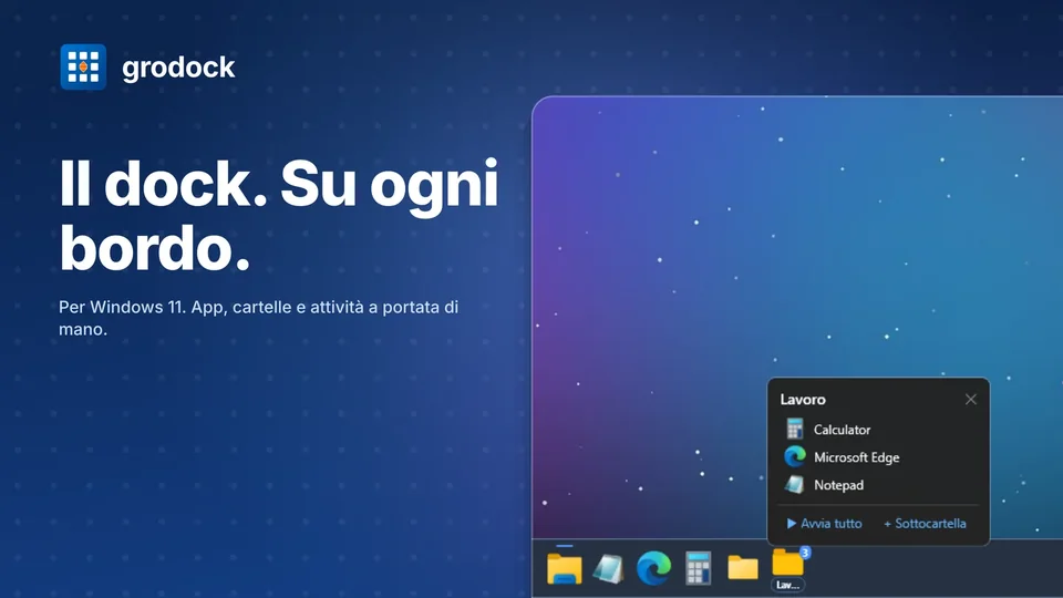 grodock: Il dock. Su ogni bordo.
