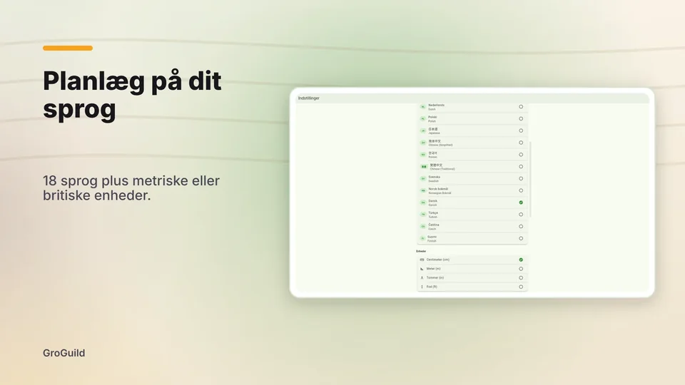 groguild: Planlæg på dit sprog