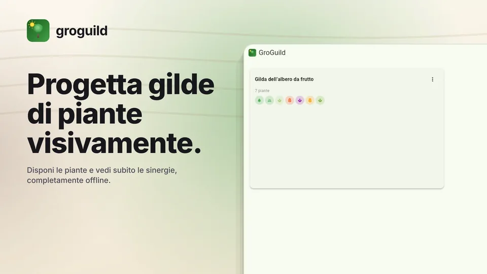 groguild: Progetta gilde di piante visivamente.
