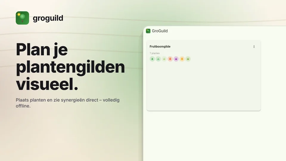 groguild: Plan je plantengilden visueel.