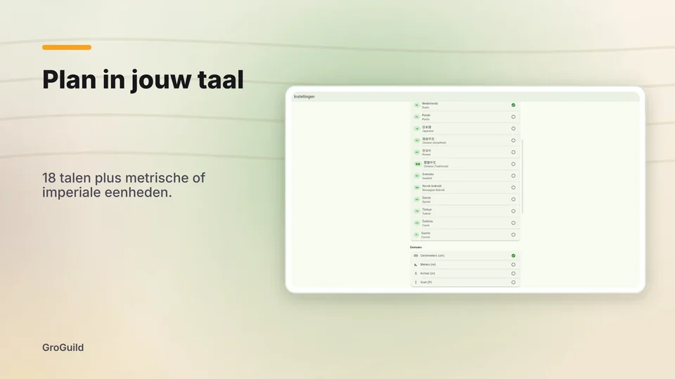 groguild: Plan in jouw taal