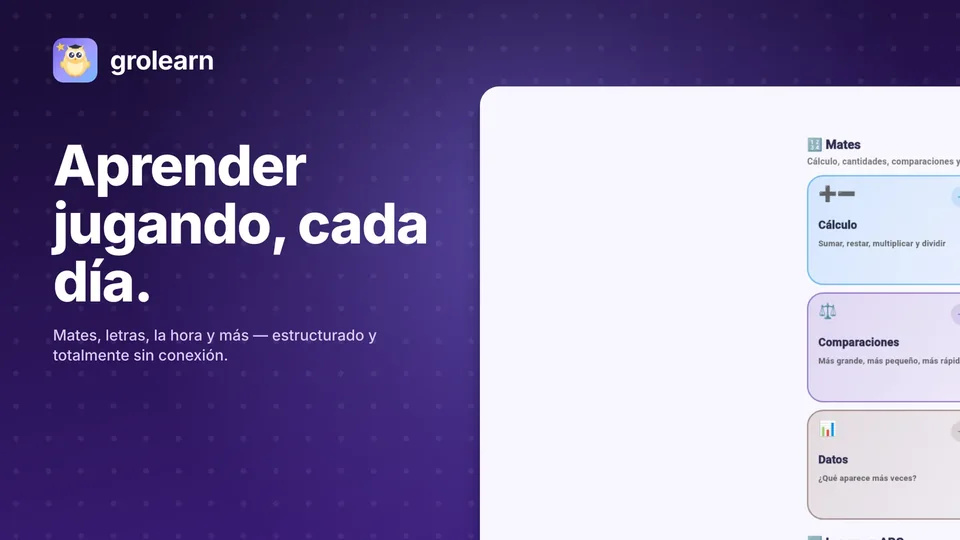 grolearn: Aprender jugando, cada día.