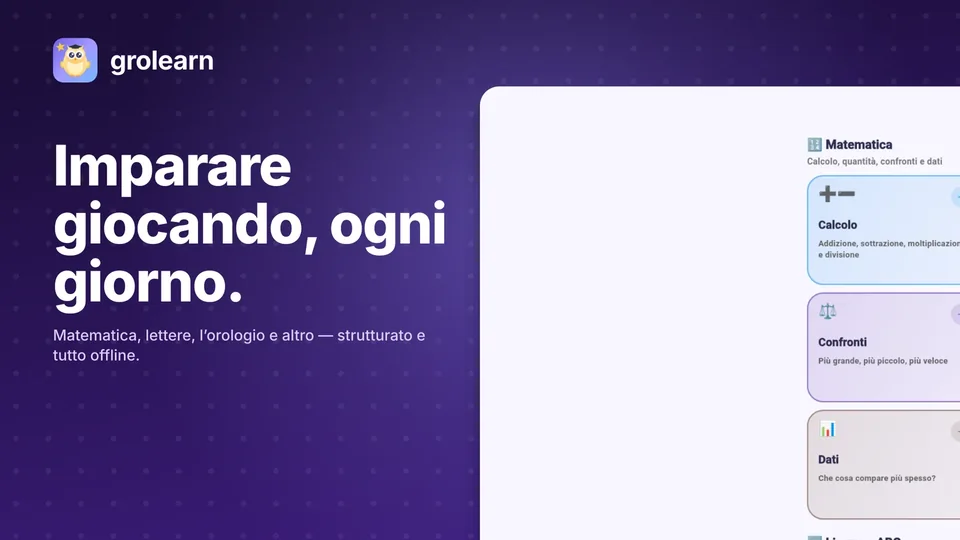 grolearn: Imparare giocando, ogni giorno.
