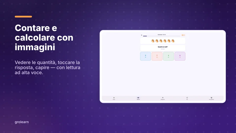 grolearn: Contare e calcolare con immagini