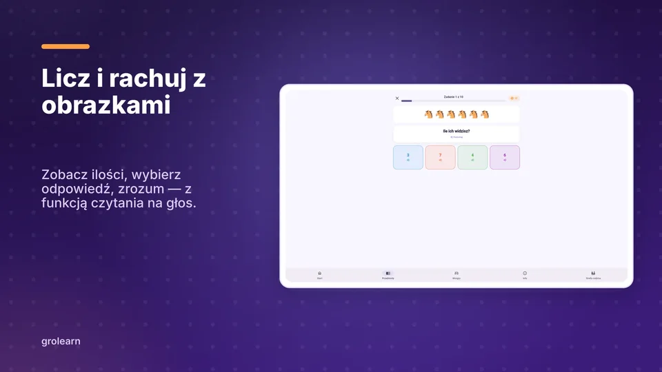 grolearn: Licz i rachuj z obrazkami