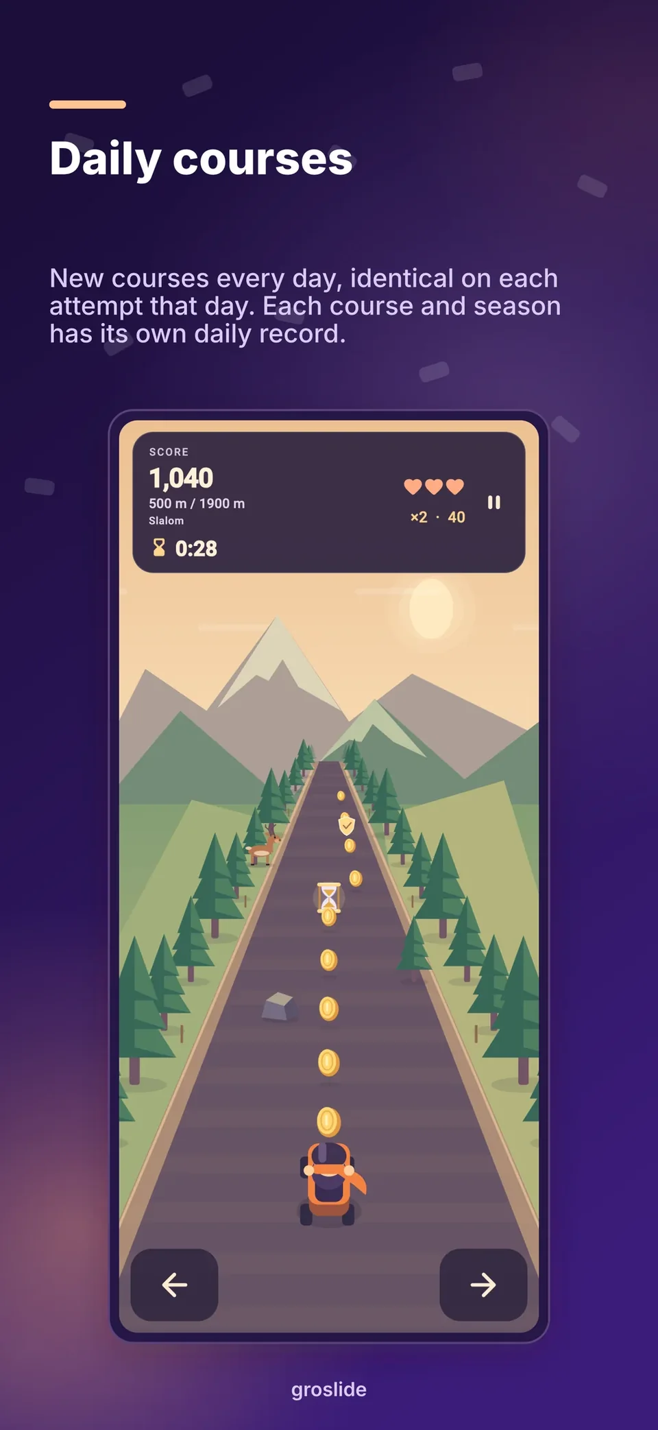groslide: Daily courses