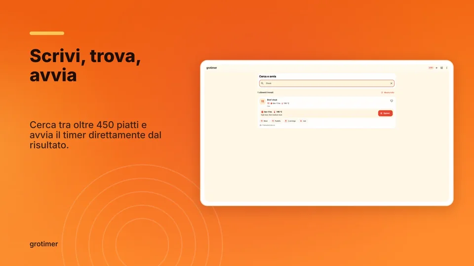 grotimer: Scrivi, trova, avvia