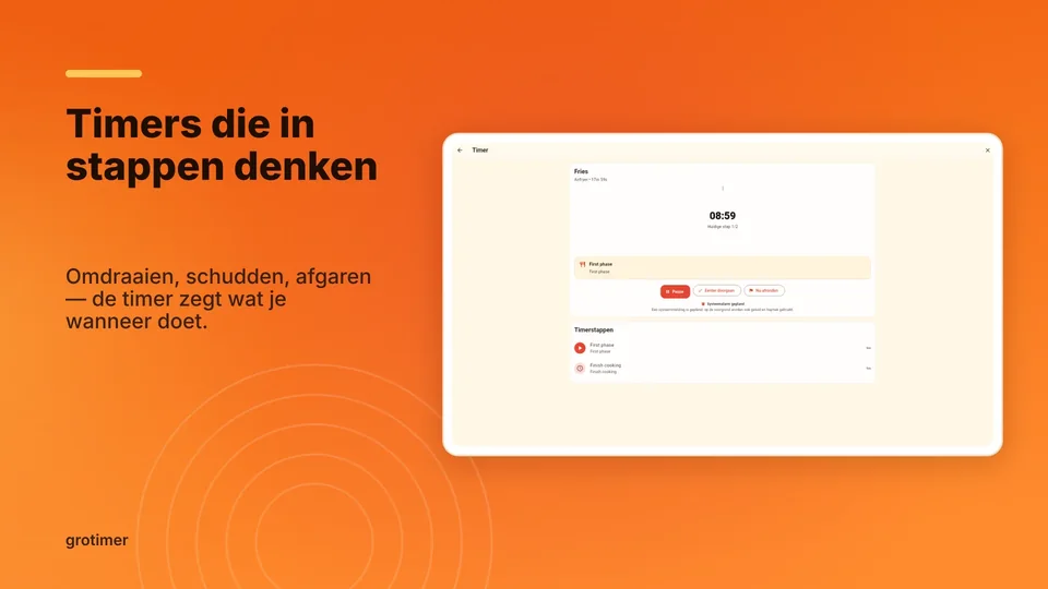 grotimer: Timers die in stappen denken