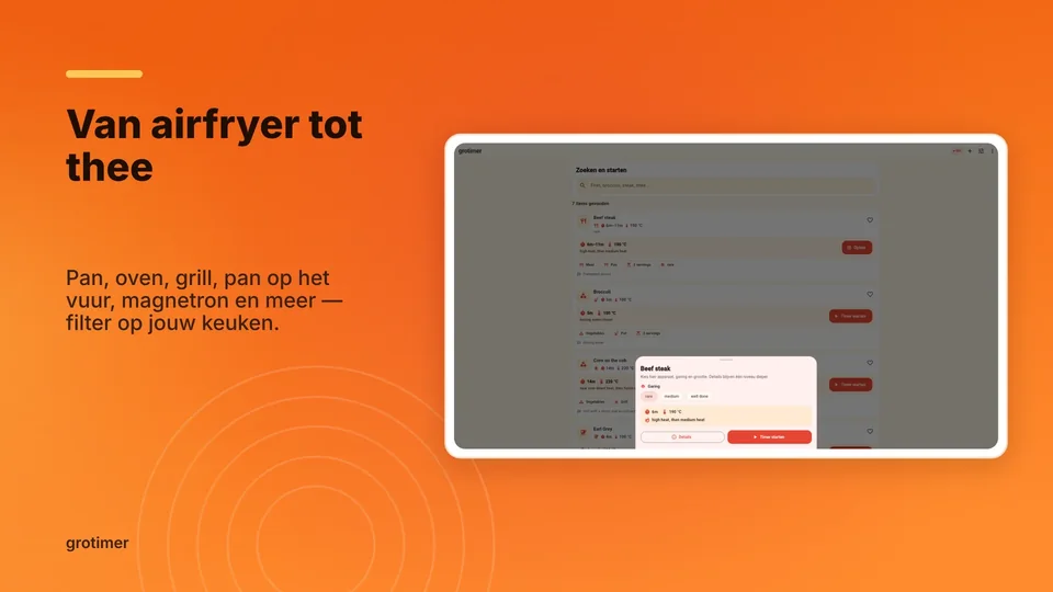 grotimer: Van airfryer tot thee