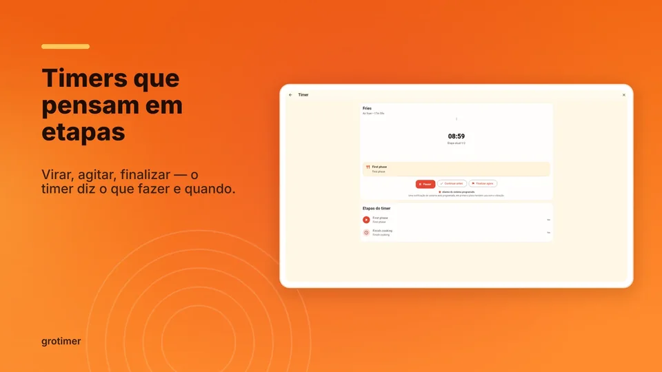 grotimer: Timers que pensam em etapas