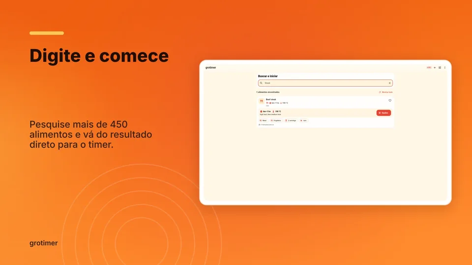 grotimer: Digite e comece