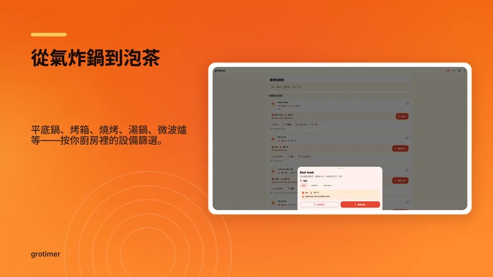 grotimer: 從氣炸鍋到泡茶