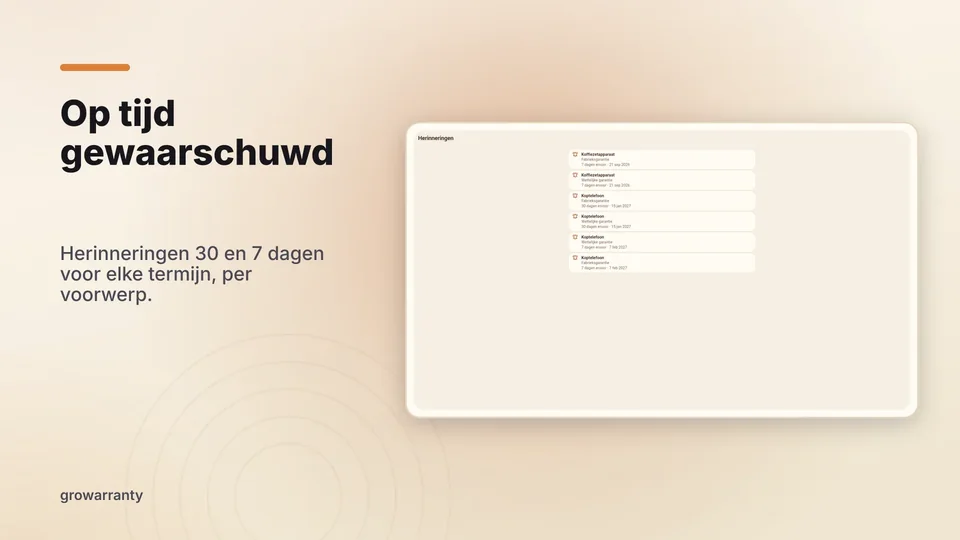 growarranty: Op tijd gewaarschuwd