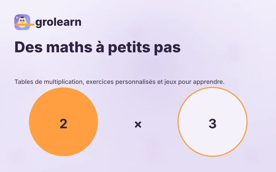 grolearn: Des maths à petits pas