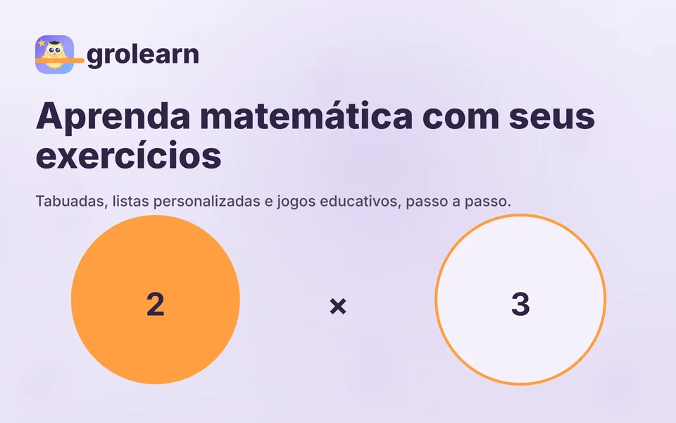 grolearn: Aprenda matemática com seus exercícios