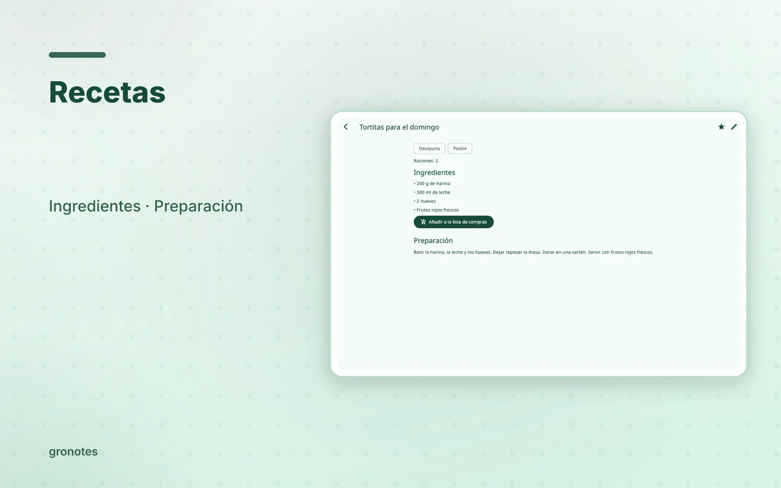 macOS · gronotes: Recetas