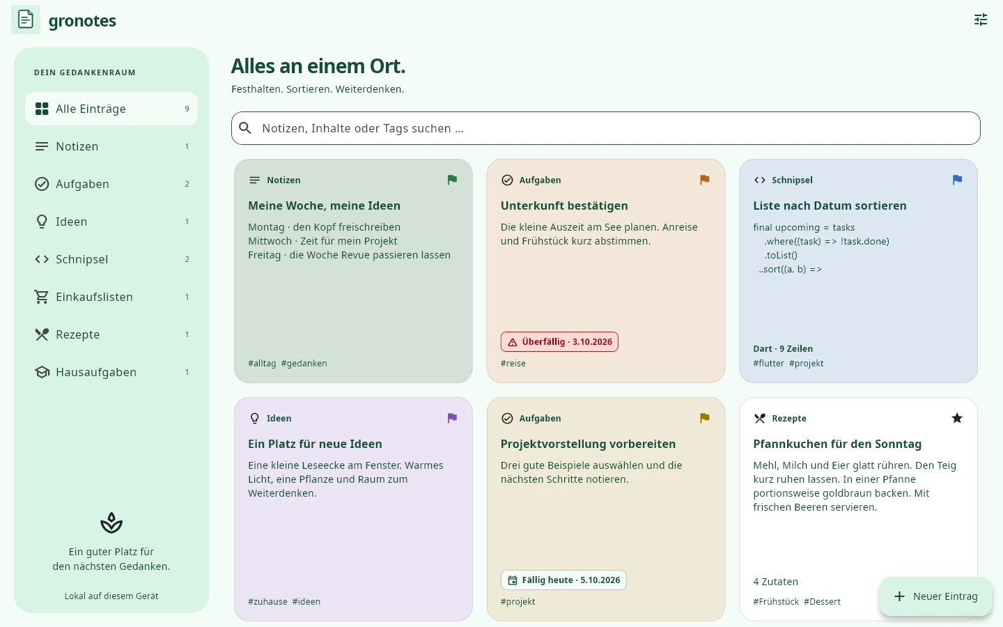 Windows · gronotes: Alles an einem Ort