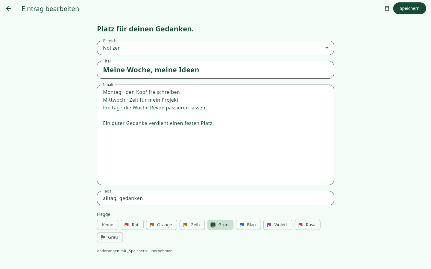 Windows · gronotes: Gedanken festhalten