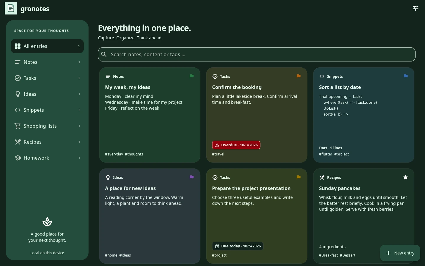 Windows · gronotes: Make it feel right