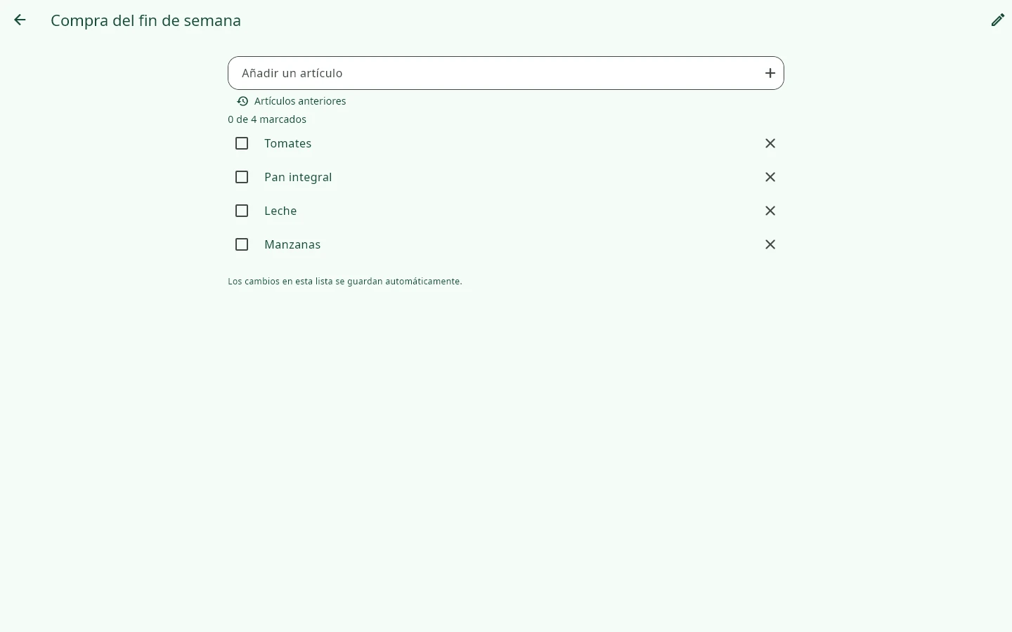 Windows · gronotes: Listas de compras